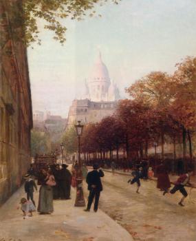 Victor Gabriel Gilbert : Place D'Anvers Et Le Sacre Coeur, Paris